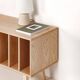 Vinyl Record Storage Cabinet Oak "Nolana"