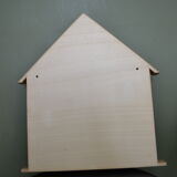 Wooden shelf shaped house