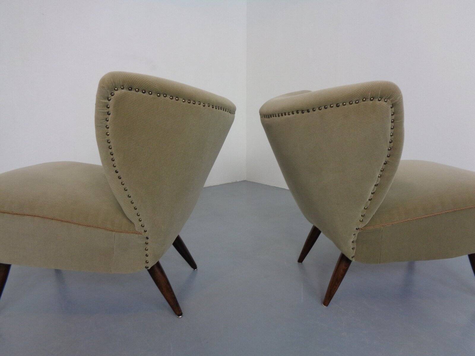 Set of German Organic Club Chairs, 1950s