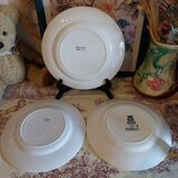 Old flat plates made of ironstone