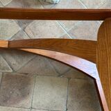 Table basse en bois et verre