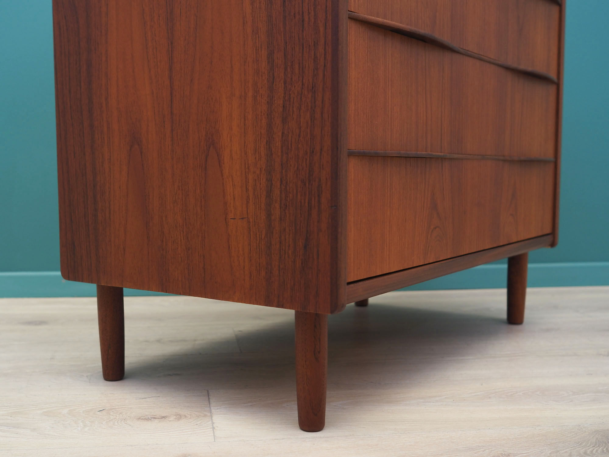Teak chest of drawers, Danish design, 1970s, made in Denmark