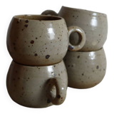 Small rounded speckled cups