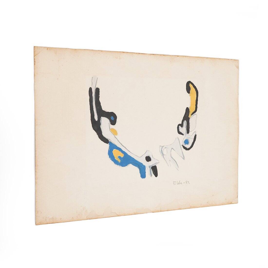 Ansgar Elde, Il Bostrico, 1980s, Monotype on Aquatint