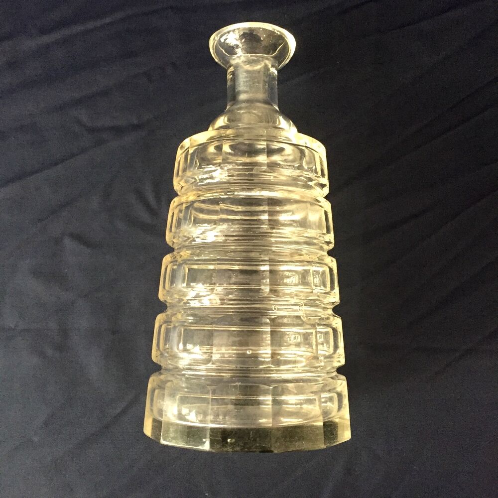Art deco liqueur carafe bohemian glassware