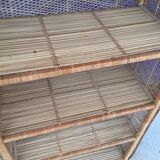 Large-style wicker shelf "Emmanuelle"