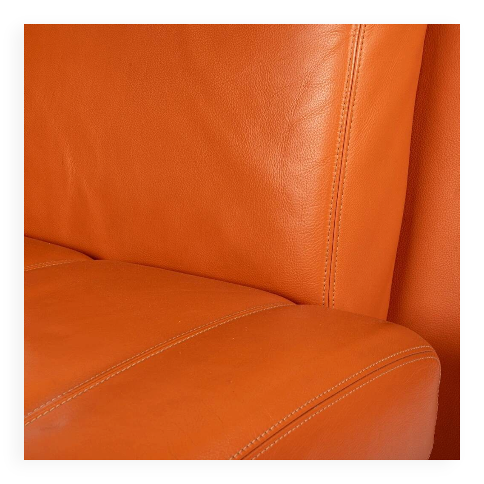 A unique armchair made of genuine leather and designed by the luxury Italian brand Moroso.