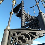 Cast iron spiral staircase