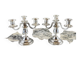 Pair of silver-plated candelabra, 20th century