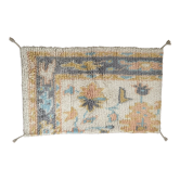 Handwoven hand knotted wool rug indian traditional 75x120cm