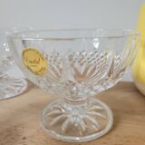 Set of 3 Longchamp ice cream cups from Cristal d'Arques