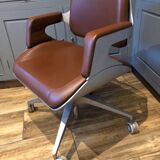 Chaise de bureau vintage designer Hadi teherani silver 101 S pour intersthul Allemagne