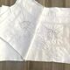 Rectangular tablecloth embroidered 285 x 185 cm