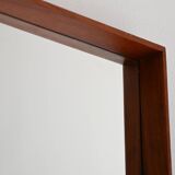 Late 1960s Scandinavian Teak Rectangular Wall Mirror