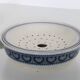 U&Cie Sarreguemines sponge holder, Terre de Fer, mid-19th century, French antique