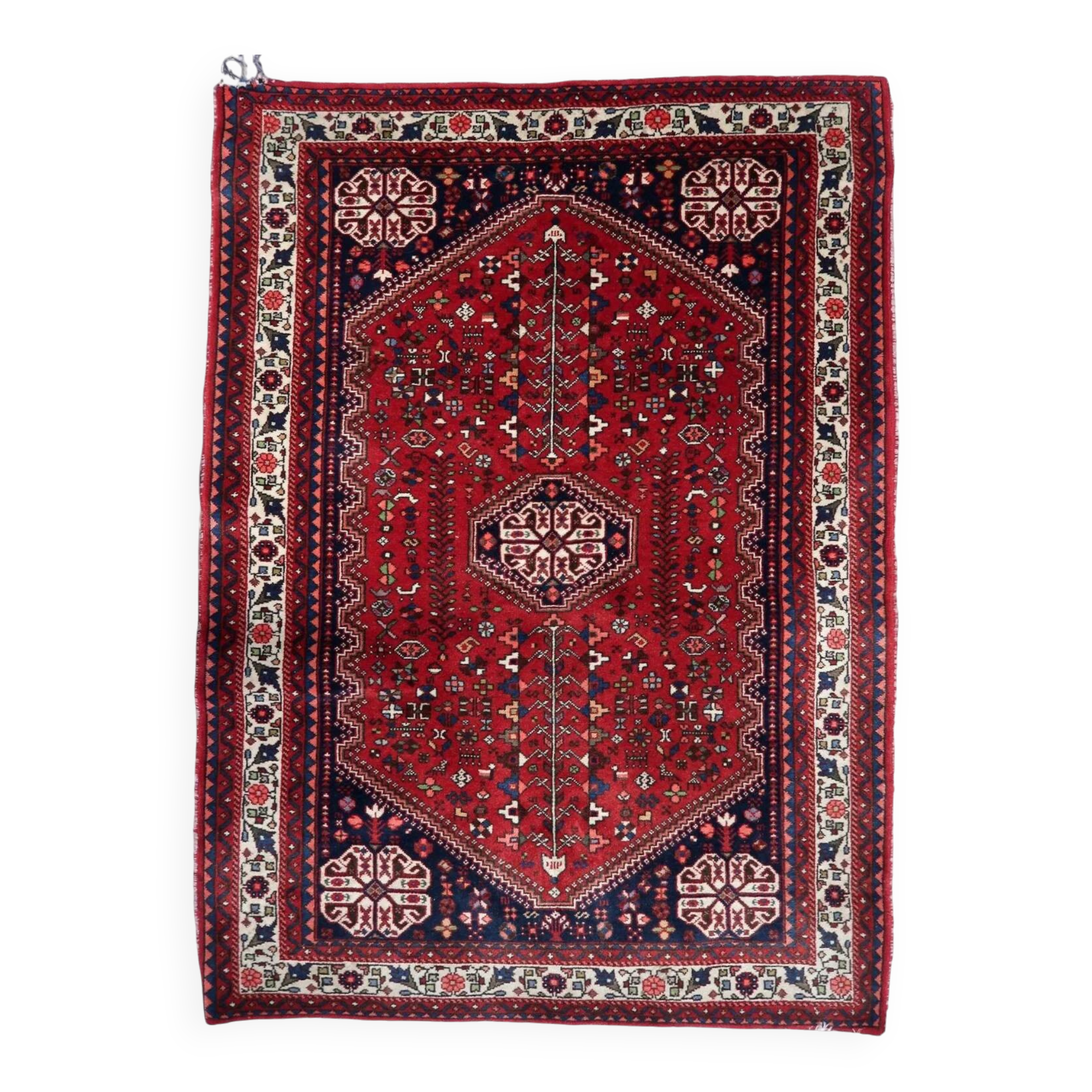 Handmade vintage Persian Malayer rug 106cm x 151cm, 1970s