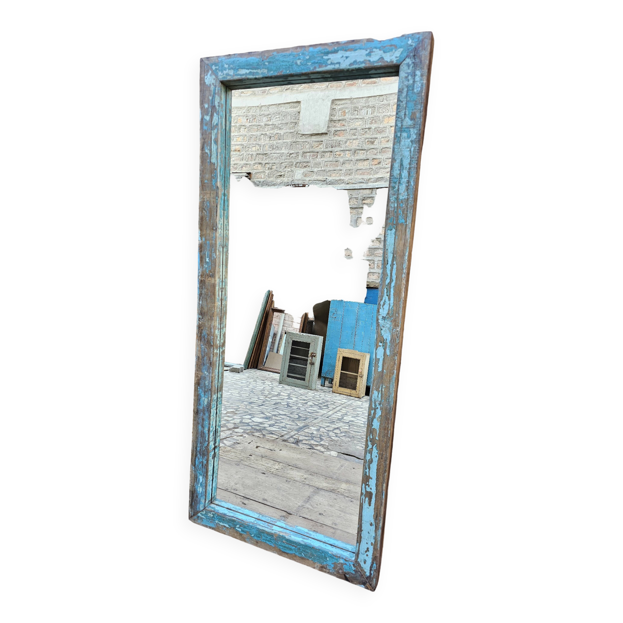 Teak mirror from Burma