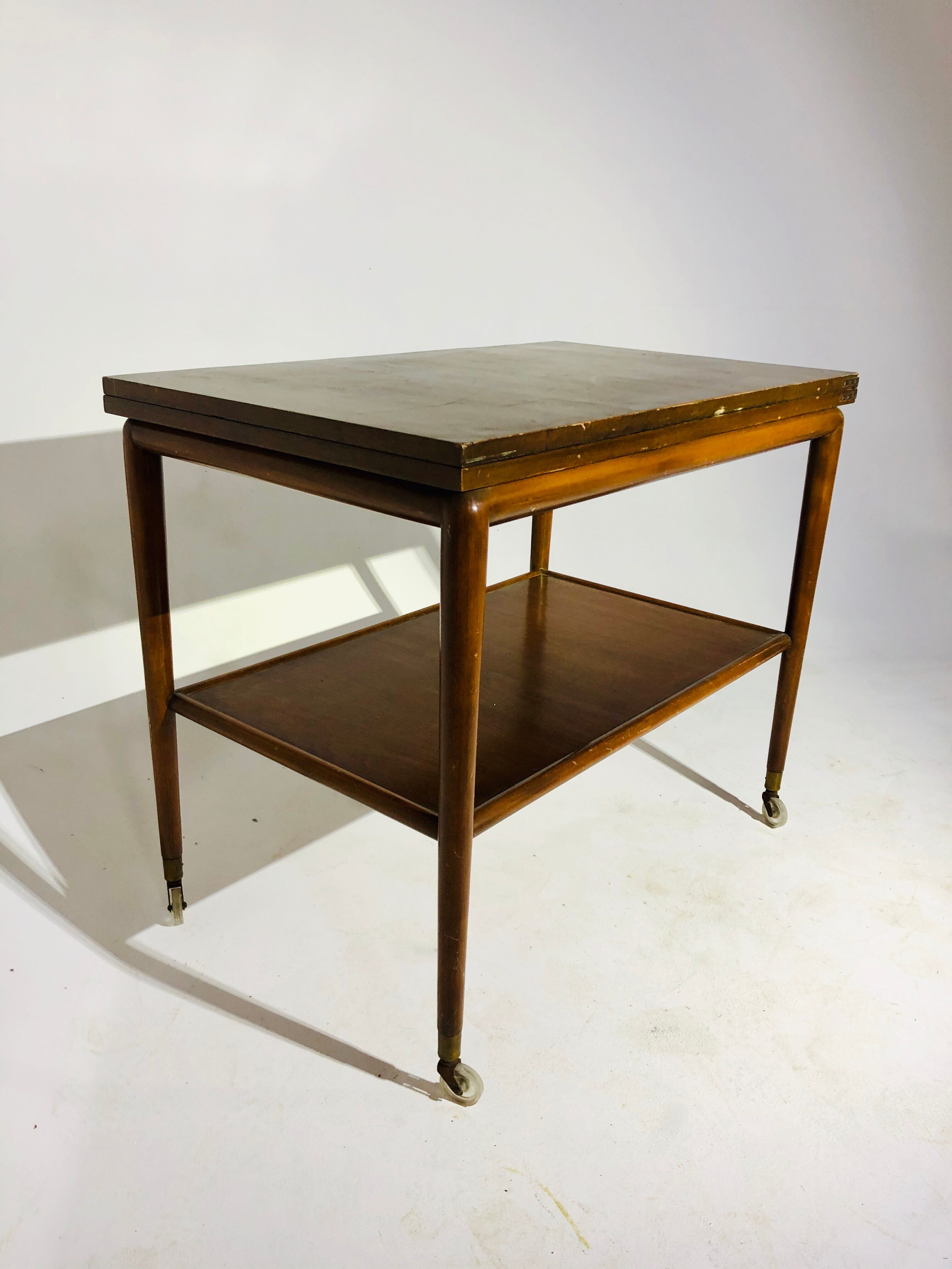 Vintage double folding side table top