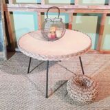 Table basse en rotin