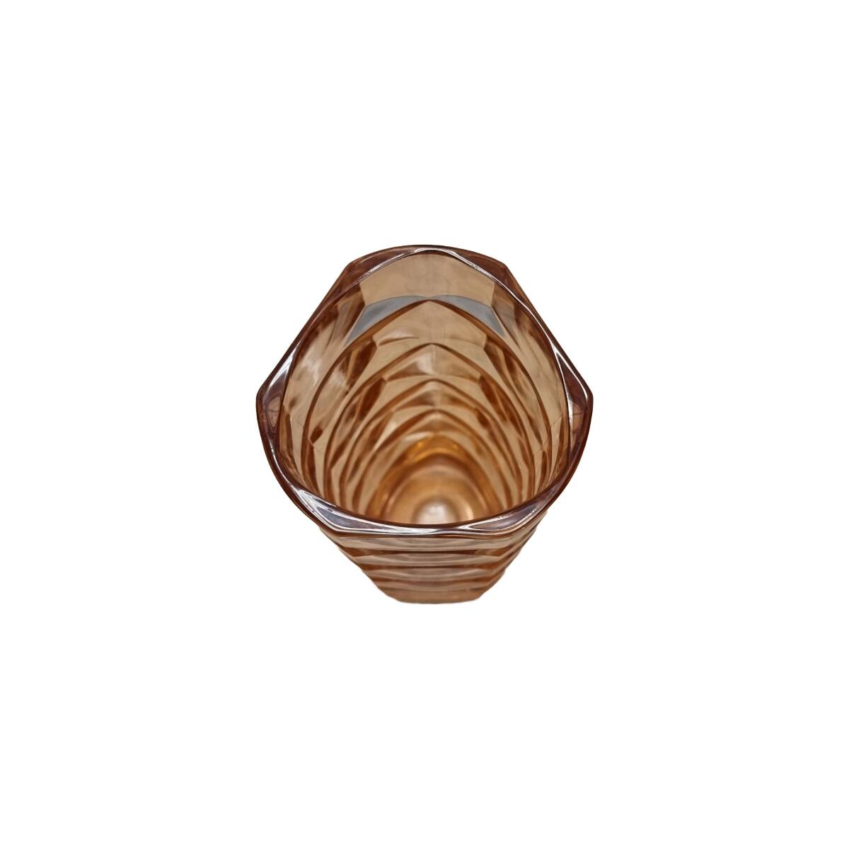 French Vintage Small Rosaline Pressed Glass Vase