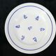 6 dessert plates in faience new model geneve small blue flower