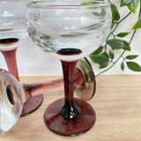 Set of 3 stemmed glasses