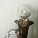 Carafe en verre émaillé fin 19eme