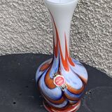 Opaline vase, stamped bb, Florence made in Italy, vintage