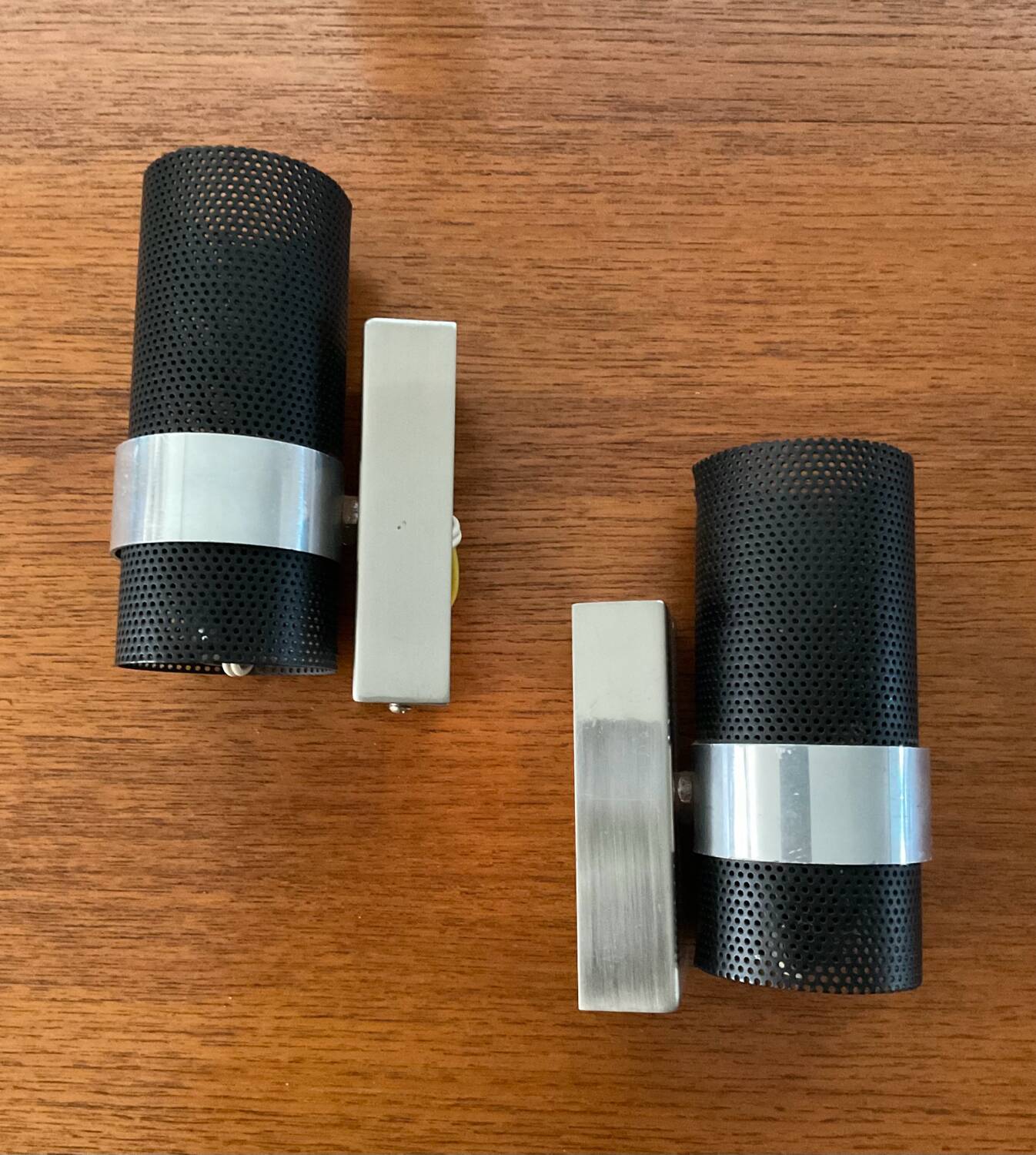 Pair of vintage wall lights from the 70s and 80s