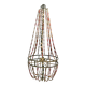 Wooden bead chandelier
