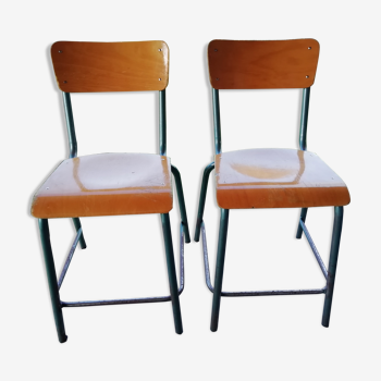 Pair of mulca lab chairs