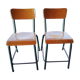 Paire de chaises laboratoire mulca