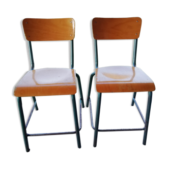 Paire de chaises laboratoire mulca