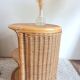 Pair of wicker bedside tables circa the 1970s.