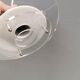 Small Space Age hanging lamp made of plexiglass. Denmark 1980s