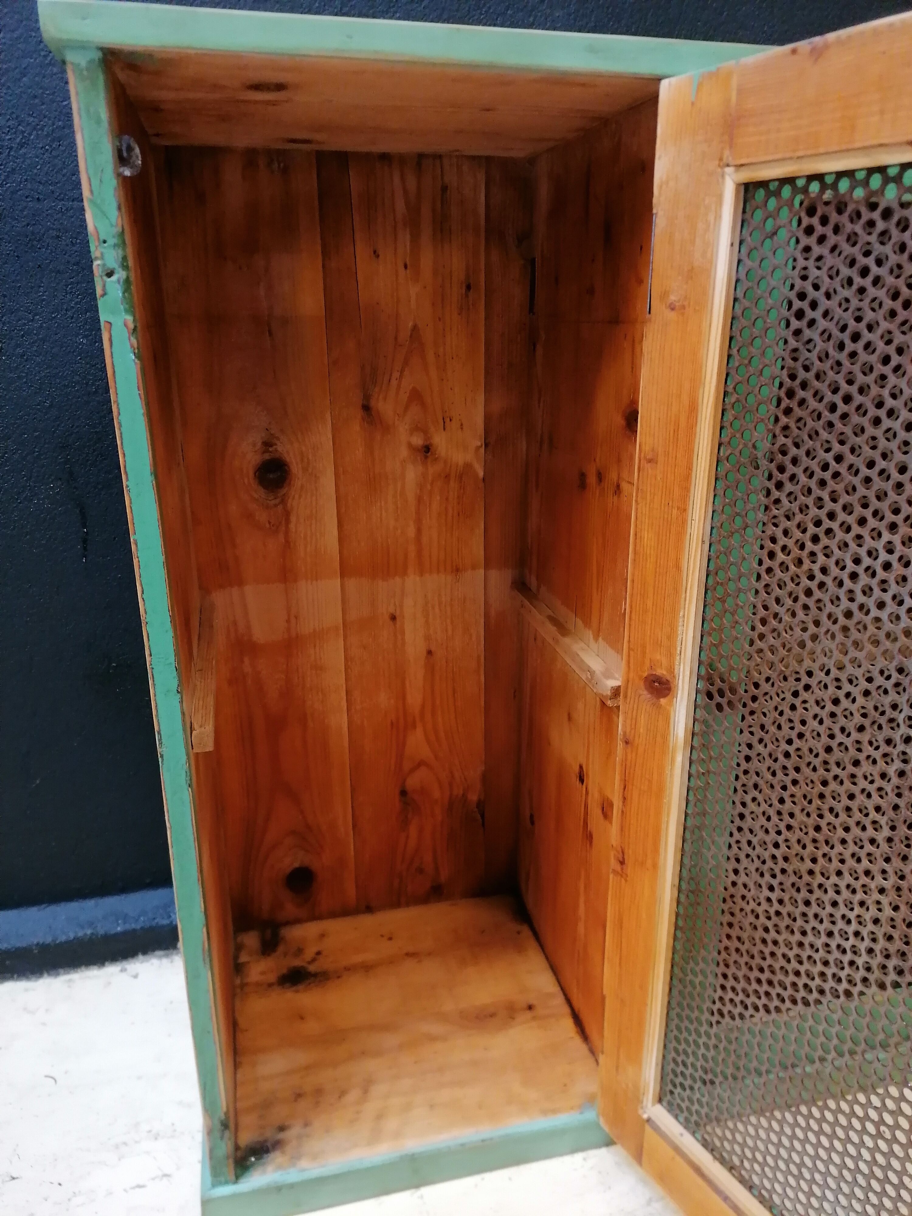 Garde manger en bois années 60