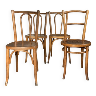 Chaises vintage de bistrot bois courbé
