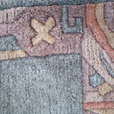 Vintage Tibetan Khaden handmade carpet 75cm x 136cm 1970s