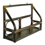 Rattan wall shelf