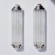 Pair of modernist art-deco wall lamps