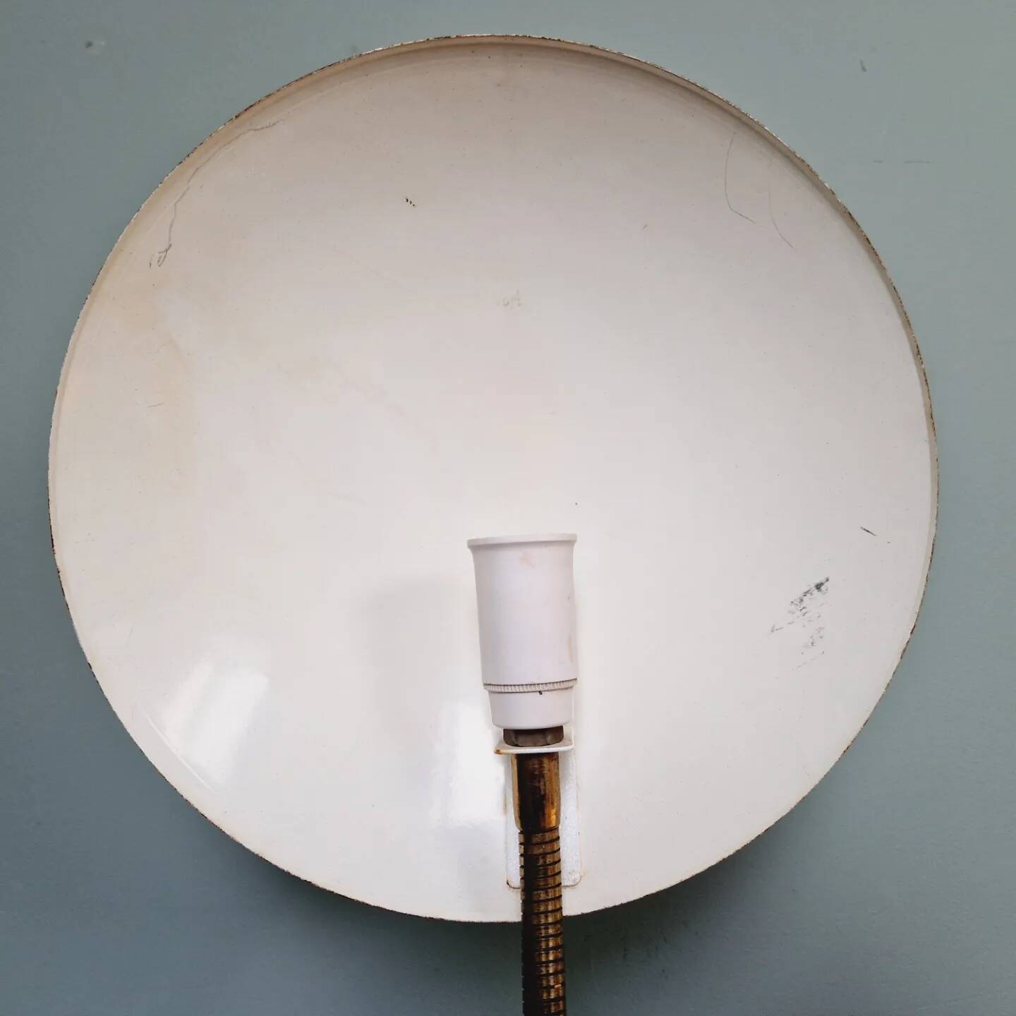 Articulated lamp in red lacquered metal, 1960s