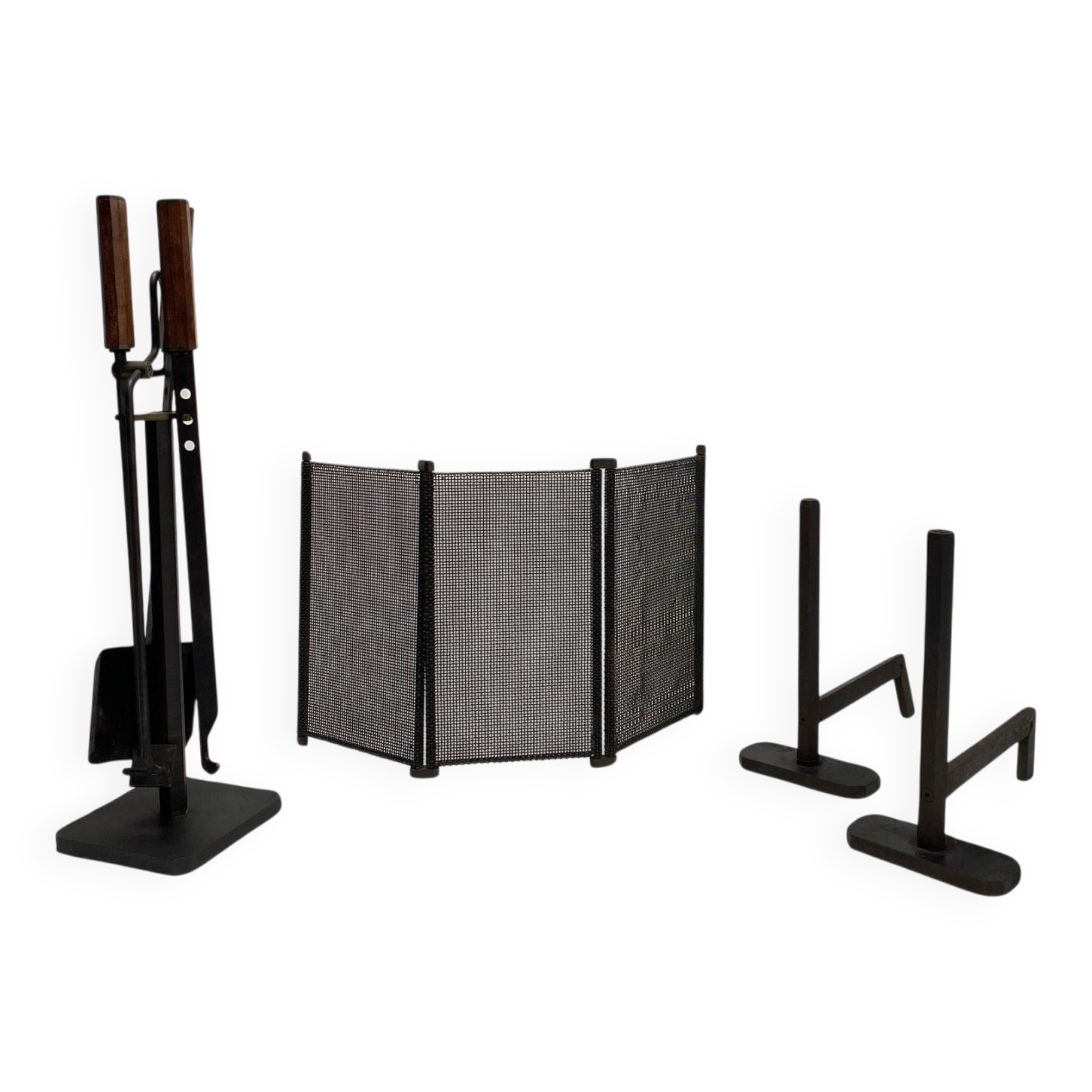 Italian Fireplace Set by Afra & Tobia Scarpa, 1970s