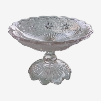 Molded glass cup