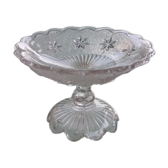 Molded glass cup