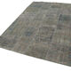 Handmade turkish overdyed 170 cm x 245 cm grey patchwork rug