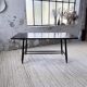 Tapiovaara dining table, black patina, 1950s.