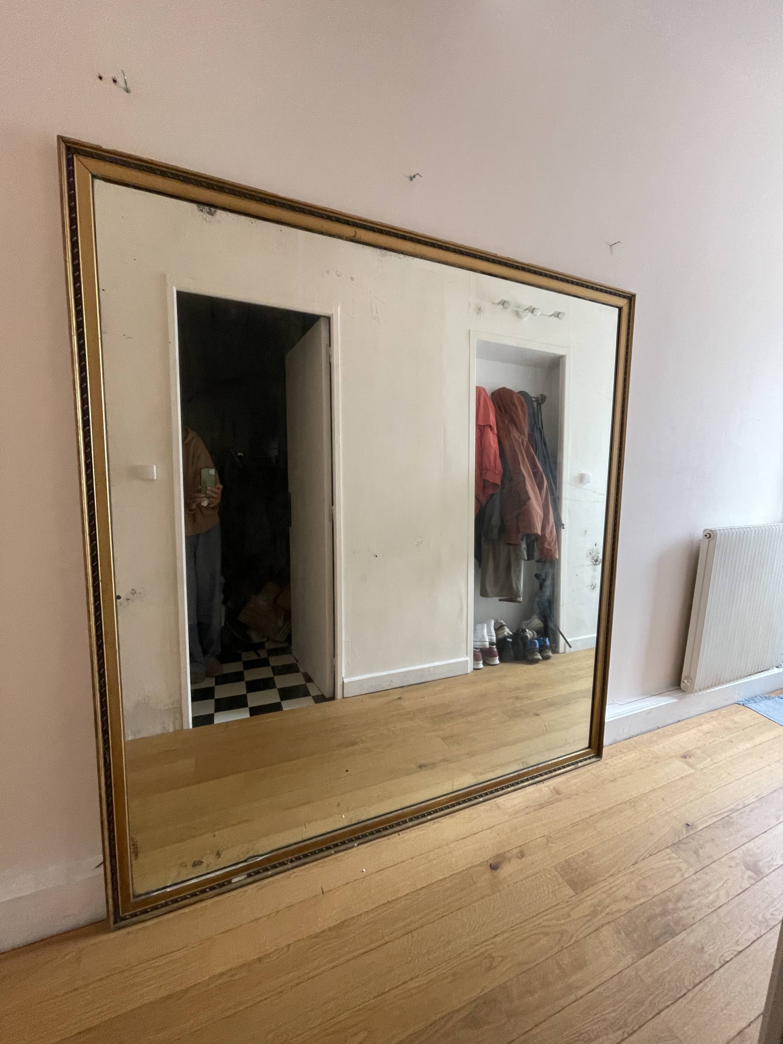 Rare old large format mirror