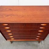 Danish commode model 314 in teak by Johannes Sorth for Nexø Møbelfabrik, 1960s.