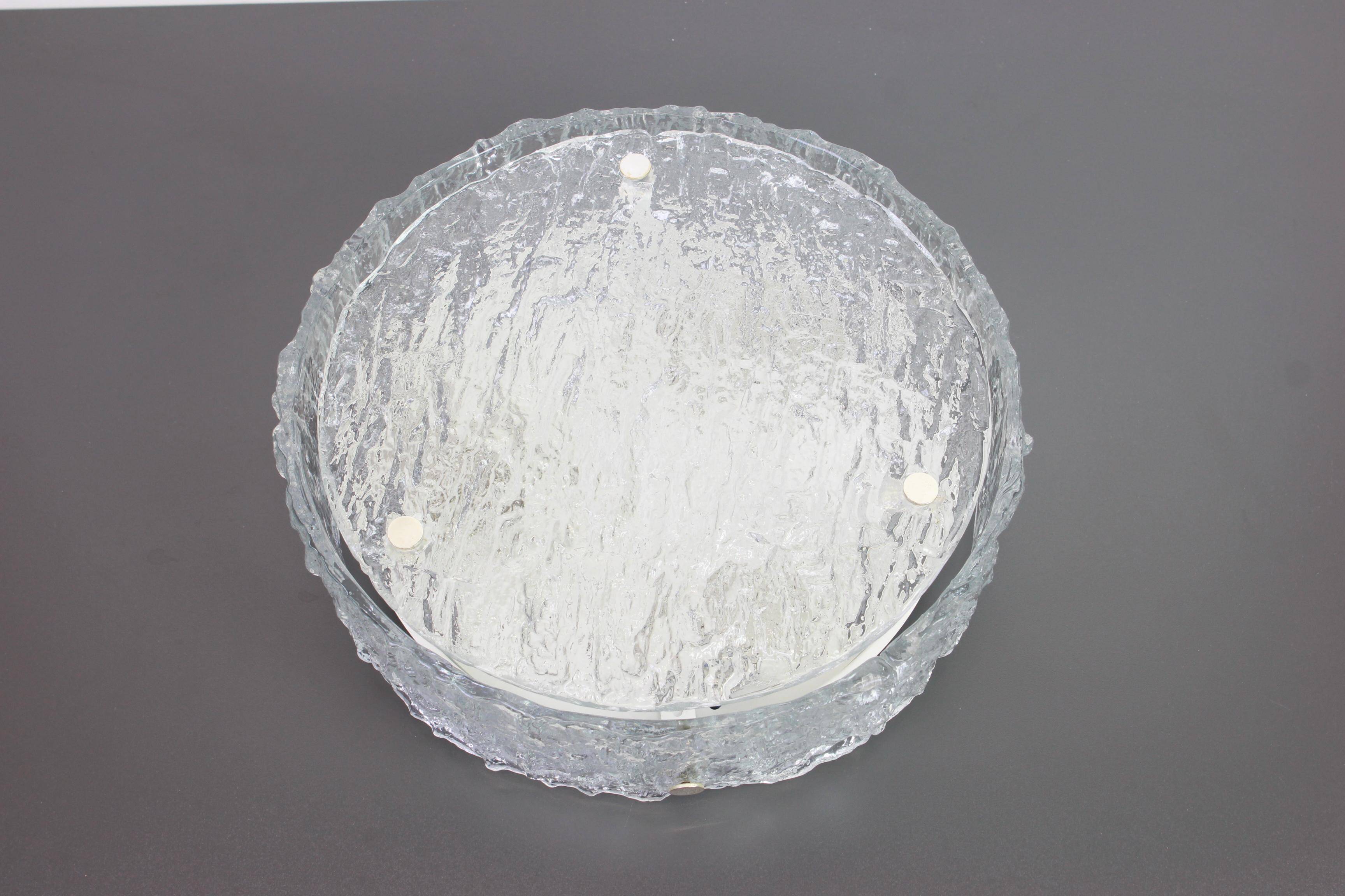 Large Murano Glass Ceiling Light by Kaiser, Germany, 1960s