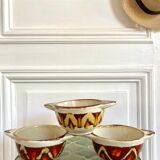 3 stoneware bowls with Saint Clément ears